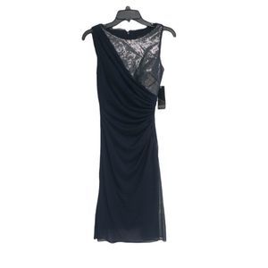 NWT Adrianna Papell Evening Navy Cocktail Dress, Size 4